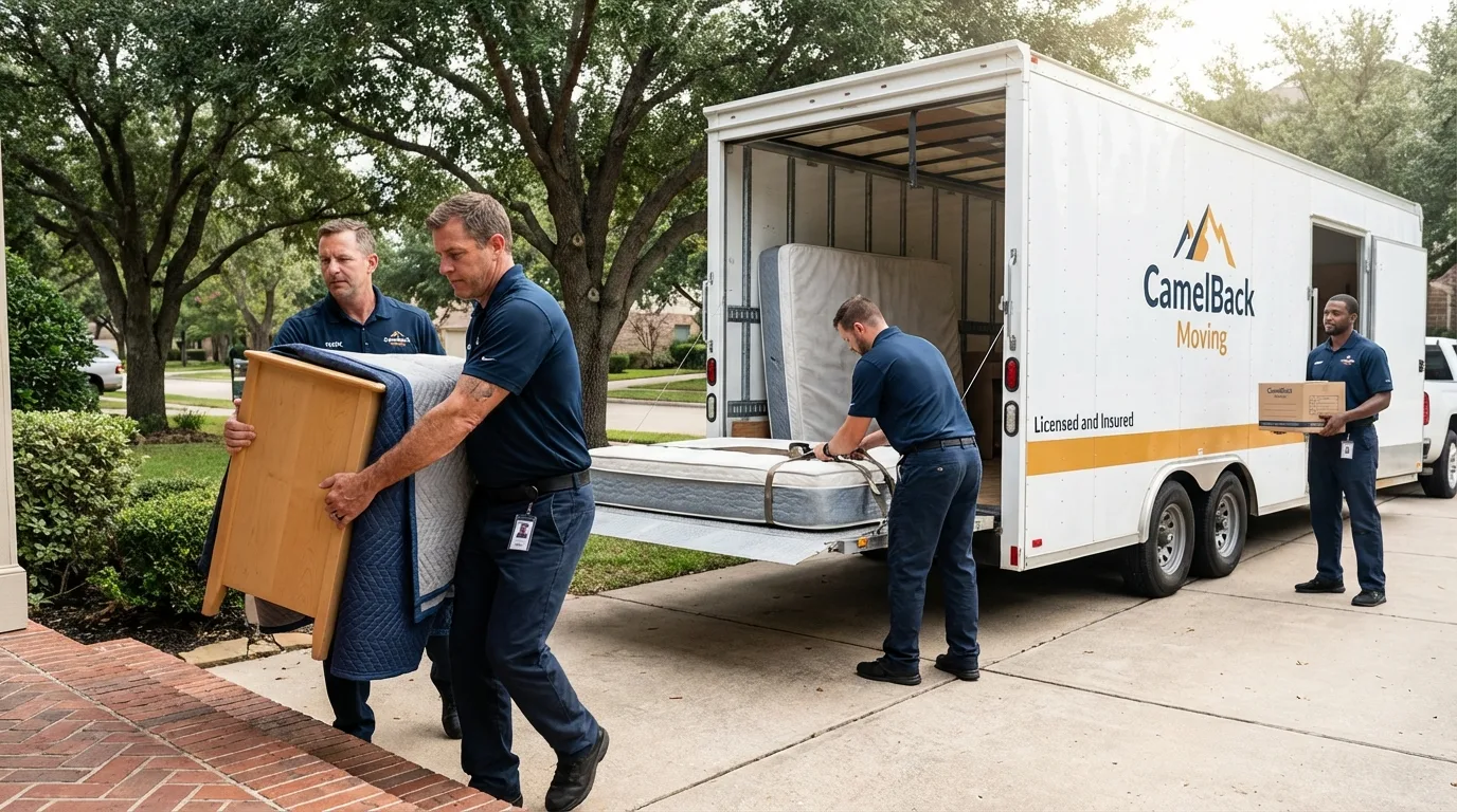 Crew loading residential truck for cross-state move from Wickliffe, KY